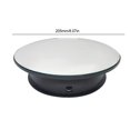 thumbnail image 2 of Soporte de exhibición giratorio de 360 ​​grados plato giratorio eléctrico ajustable (blanco y negro), 2 of 7