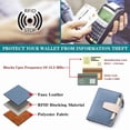 thumbnail image 6 of FALAN MULE Small Wallet for Women Genuine Leather Bifold Purse RFID Blocking Card Holder, 6 of 7
