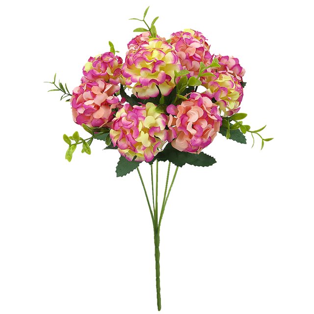 Toystoory Flor de té de Hortensia, rosas, girasoles, ramo de flores artificiales para el hogar, Hotel, boda, fiesta, tela de seda, decoración Flores artificiales rosado Toystoory HA6641-06B