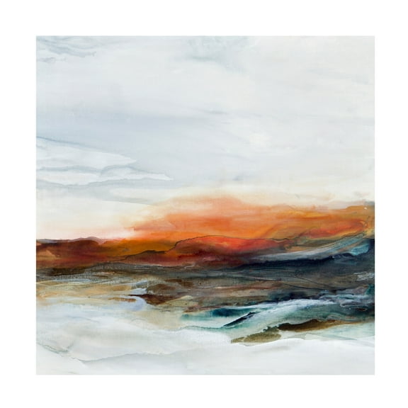 Canvas Wall Art - Karen Hale 'Coastal Impressions' Wall Art for Living Room, Bedroom, or Office Décor by Trademark Fine Art - 14 x 14 Inches