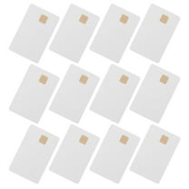 IBASETOY 12Pcs Blank PVC Cards with Chip Easy to Use for Hotel and Office Entry