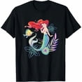 thumbnail image 1 of Disney The Little Mermaid Ariel And Flounder Sea T-Shirt All size S-3XL, 1 of 4