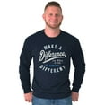 thumbnail image 5 of Make a Difference Autism Awareness Long Sleeve TShirt Men Women Brisco Brands S, 5 of 6
