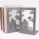 thumbnail image 1 of Soporte de libros de metal, soporte para libros, sujetalibros de hierro hueco, personalidad para libros, por conveniencia y flexibilidad, 1 of 5