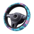 thumbnail image 3 of KLL Car Steering Wheel Cover, Universal 15 inch, Soft Elastic and Comfortable,Car Accessories Decorations-Wls And Flowers, 3 of 7