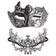 thumbnail image 1 of KAKOWELY 1 par de máscaras de baile de máscaras, máscaras de fiesta de cosplay, máscaras de carnaval, máscara decorativa para parejas, 1 of 5