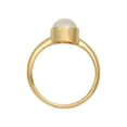 thumbnail image 3 of Elli by Julie & Grace Classic Moonstone Ring 925 Silver 18 K Gold Size 6 - 9, 3 of 5
