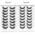 thumbnail image 4 of DYSILK Cils en Vison Moelleux - Faux Cils à Bande 8 Paires Cils 6D Faux Cils en Vison Look Naturel Faux Cils Longs Pack Cils en Vison Doux Réutilisables, 4 of 4