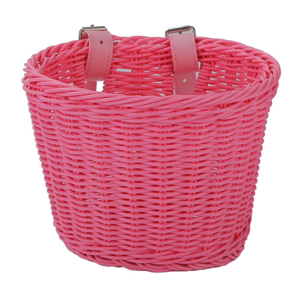 Bicycle Basket Front Handlebar Bike Basket, Wicker Bicycle Basket, 6.3