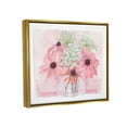 thumbnail image 3 of Stupell Industries Delicate Pink Flower Blossoms Bouquet Doily Vase Graphic Art Metallic Gold Floating Framed Canvas Print Wall Art, Design by unknown, 3 of 6