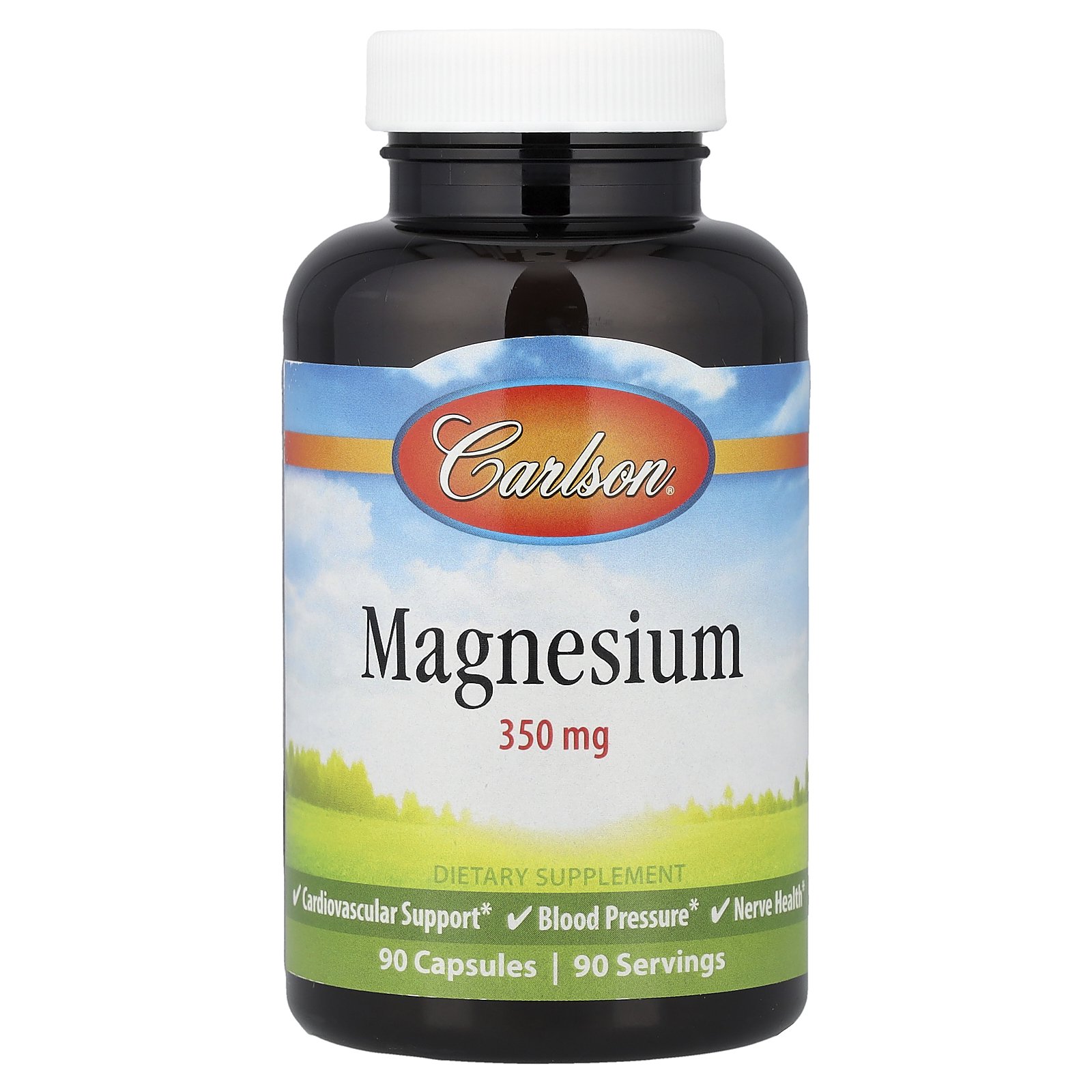 Carlson Magnesium, 350 mg, 90 Capsules