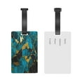 thumbnail image 5 of Sikiie Watercolor Blue Marbled Luggage Tags Privacy Cover ID Label Suitcase Tags Identifiers For School Bags,Suitcases, 5 of 7