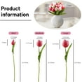 thumbnail image 4 of Artificial Tulip in Bulk for Home Kitchen Wedding Bridal Bouquet,Fake Flowers for Valentine's Day Mother's Day Easter Table Centerpieces Decorations(Large Size,Hot Pink,Real-Touch,10pcs), 4 of 5