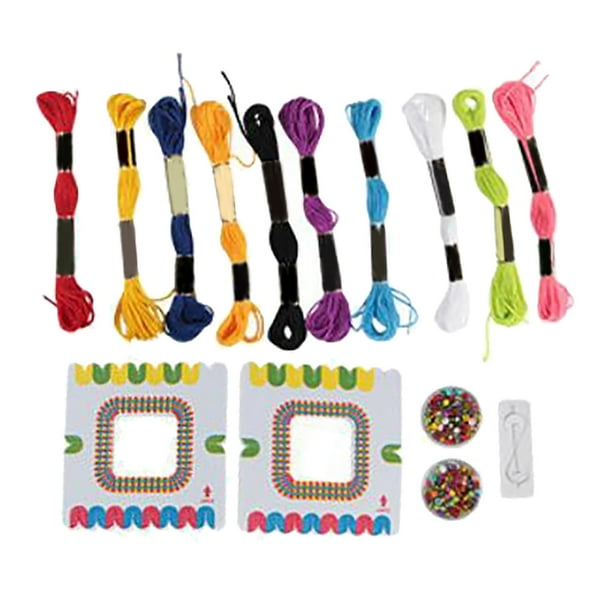 Kit de fabricación de pulseras premium con cuentas de plástico y dijes para niños y adolescentes. 2 cuentas de caja.