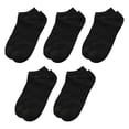 thumbnail image 2 of 5 Pairs Simple Unisex Ankle Socks Women Men Low Cut Short Socks Anti-slid Athletic Running Casual Invisible Liner Socks, 2 of 8