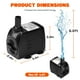 thumbnail image 4 of Bomba de agua Simple Deluxe 1098L/H sumergible 21W para pecera, 4 of 8