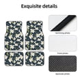 thumbnail image 4 of Honeii Lilies Flowers Print Car Foot Mat Four-Piece Set - Front & Rear Universal Car Floor Mats for SUVs, Trucks, Sedans, 4 of 7