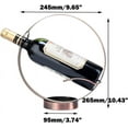 thumbnail image 2 of Metal Single Tabletop Wine Rack – Freestanding Countertop Decorative Wine Bottle Holder, Unique Wine Gifts and Accessories for Wine Lovers (Oil Rubbed Bronze), 2 of 15