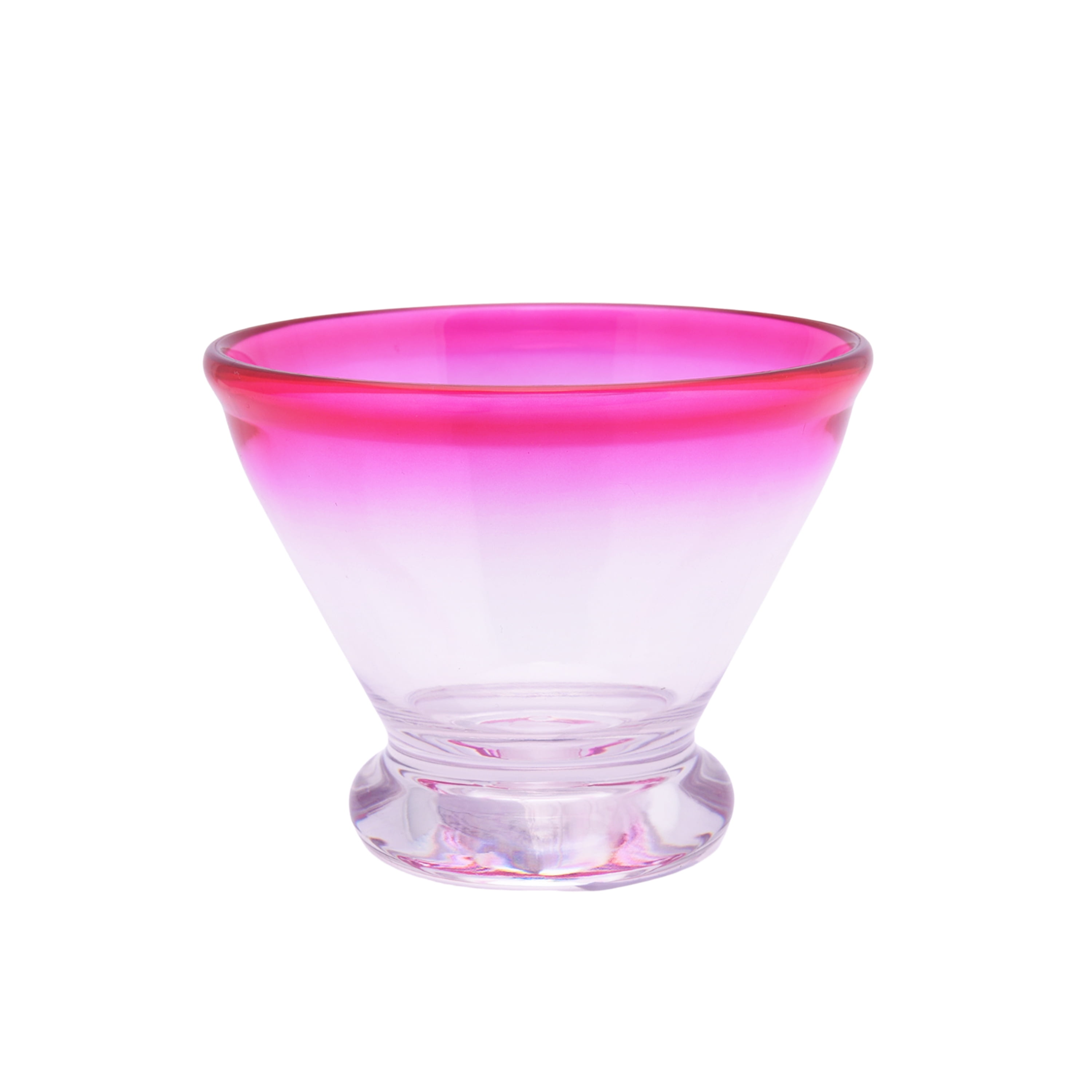 Mainstays 12-Ounce Acrylic Pink Rim Cocktail Tumbler