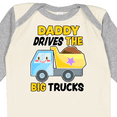 thumbnail image 4 of Inktastic Daddy Drives The Big Trucks with Dump Truck Boys or Girls Long Sleeve Baby Bodysuit, 4 of 5