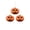 A002- Clear (Matte), variant on Halloween Hanging Ornaments, 3 Inch Matte Jack O Lantern Face Iridescent Pumpkin Halloween Christmas Tree Decorations, Perfect for Indoor Home Halloween Styling, Halloween Themed
