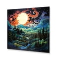 thumbnail image 2 of Designart "horizon Aurora Borealis Natures IV" Aurora Borealis Metal Art Print, 2 of 5