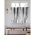 thumbnail image 6 of Tier Curtains 45 Inches Long, Black Gray White Window Treatment Curtain Drapes, Vintage Rustic Abstract Ombre Aesthetic Small Curtain Drapes for Bathroom Laundry Room, 27.5"x45", 2 Panels, 6 of 7