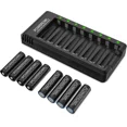 thumbnail image 4 of Reliable 8 Pack Rechargeable AA Batteries with 8 Bay Charger - Eco-Friendly Tech, 4 of 5