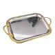 thumbnail image 3 of Bandeja decorativa para servir, bandeja para mesa de centro, fácil de limpiar, elegante, con asa, bandejas de tocador para comida, café, té, otomana 37 x 255 x 36 cm, 3 of 8