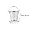 thumbnail image 2 of 4Pcs Iron Bucket Succulent Plants Bucket Portable Flower Storage Bucket for Balcony, 2 of 9