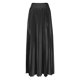 thumbnail image 2 of TaTaai Women Fashion Casual Solid Color Elastic Waist Pleated Ankle Length Skirt Lightweight Breathable Soft Fabric Machine Washable No Fading Versatile Daily Office Street Wear Maxi Skirt Gift, 2 of 7