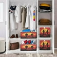 thumbnail image 6 of Cabinet Storage Basket 15.75x10.63x6.96 Inches Storage Box Foldable, Storable and Easy to Assemble ，Open Home Storage Bins ，Closet Storage Bins Red Western Cowboy, 6 of 8
