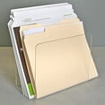 thumbnail image 3 of Clear Acrylic Desk File Holder- Large, 4-Pack, 3 of 7