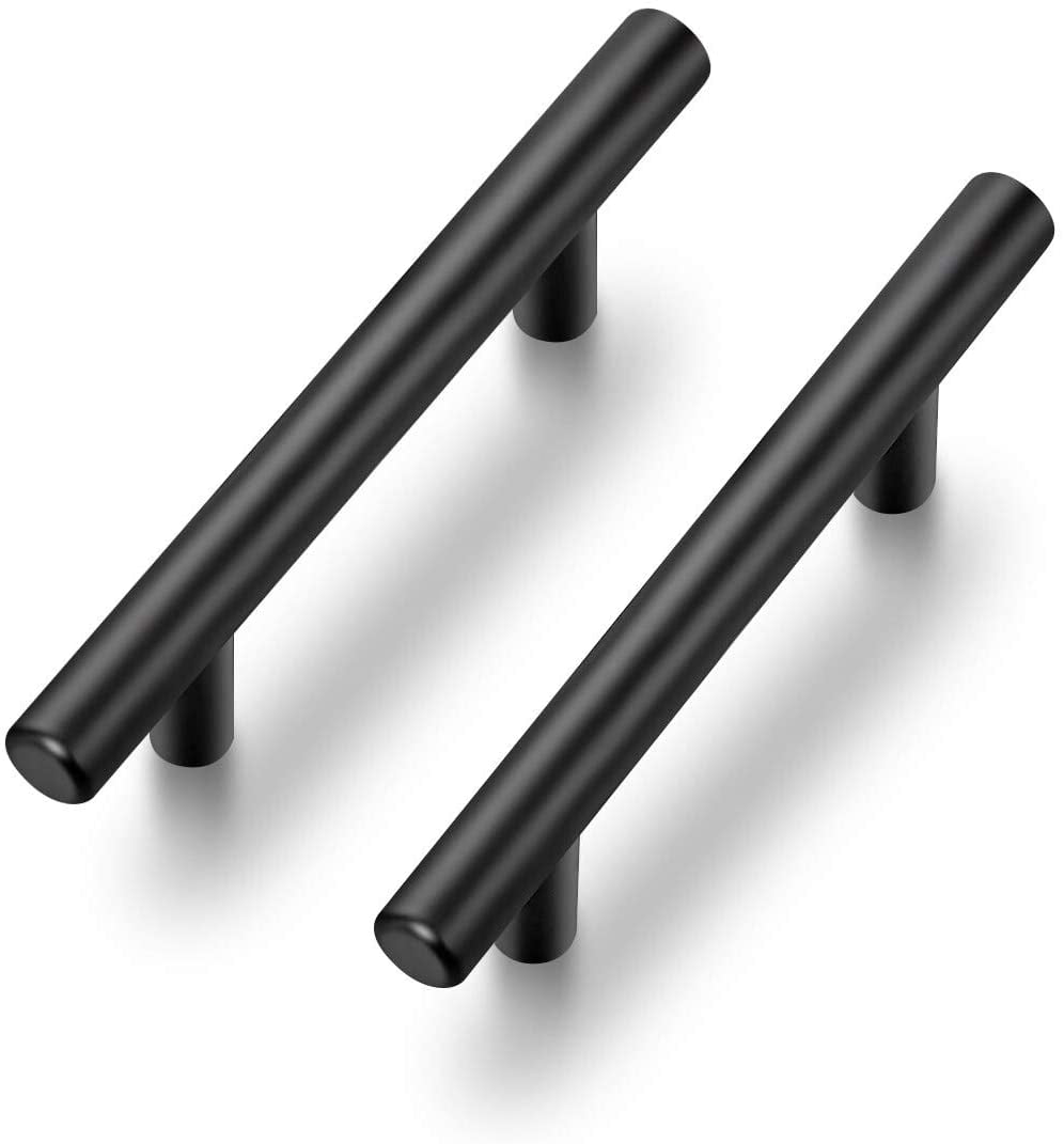 30 Pack 5'' Pulls Matte Black Stainless Steel Kitchen Drawer