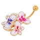 thumbnail image 1 of Flor / Tortuga / Cristal Botón de Botón de Barra de Joyas para El Cuerpo, 1 of 5