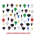 thumbnail image 2 of Xingzhi Push Pins Universal Plastic Fastener for Car Universal car fender clips Fender Bumper Interior Panel Trim Rivet Color Size Random, 100pcs, 2 of 9