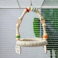 thumbnail image 6 of Darzheoy Parrot Chew Toys for Beak and Claw, Natural Wood Bird Play Gym with Swings, Nut Foraging Toys for Small Medium Birds, Parakeet, Cockatiel, Conure, 6 of 6