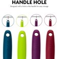 thumbnail image 6 of OVENTE 4 Pieces Non-Stick Silicone Spatula Set with Heat Resistant & Stainless Steel Core, Dishwasher Safe Premium Utensils with Seamless Design Perfect for Baking Cooking & Mixing, Multi SP1004BLGPR, 6 of 7