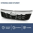 thumbnail image 6 of Front Bumper Upper Grille Grill W/Chrome Trim Fit For 2011-2013 Subaru Forester, 6 of 10