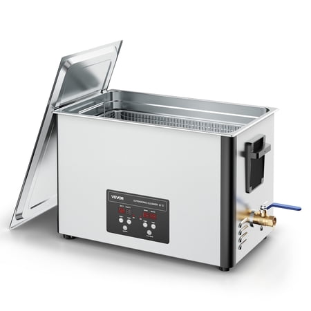 VEVOR 30L Ultrasonic Cleaner, Professional Ultrasonic Cleaner Machine with Cleaning Basket & Digital Display,480W Stainless Steel 40kHz Industrial Cleaning Machine for Parts,Carburetors,Instruments