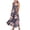 Blue, variant on Womens Sun Dresses 2024 Women'S Floral Print Plus Size Dress Sleeveless Round Neck Loose Stretch Comfortable Plus Size Summer Dress Mid-Length(Pink,XXL)