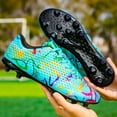 thumbnail image 2 of Zapatos de fútbol para exteriores, botas de fútbol para interiores, tacos transpirables, zapatillas deportivas de entrenamiento TF/AG, antideslizantes, ultraligeras, 2 of 5