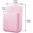 thumbnail image 2 of Remote Control Holder Wall Mount Media Controller Organizer Box for Office Bedroom Parlor Pack of 2 (Pink), 2 of 3