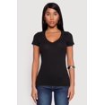 thumbnail image 2 of Women's Basic V Neck Short Sleeve Tee, 2 of 5