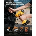 thumbnail image 3 of AstroAI Tire Inflator with Digital Pressure Value Screen, 160 PSI Cordless Car Air Pump, with 20V Rechargeable Battery, Yellow, Gifts, 3 of 9