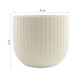 thumbnail image 2 of Maceta Decorativa Homecreations Cerámica 8 Pulgadas Blanco, 2 of 4
