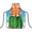 man, variant on Yvsxxv Woman 3D Hawaiian Print Funny Cooking Apron, Waterproof Adjustable, Kitchen BBQ Party, 1 Pc