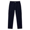 thumbnail image 7 of KIHOUT Womens Multi Pocket Cargo Pants High Waisted Straight Leg Solid Color Casual Hiking Pants with Flap Pockets Outdoor Trouser Slim Fit, 7 of 7
