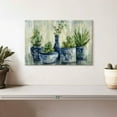 thumbnail image 2 of Elephant Stock Chinoiserie Plants Wall Art - Horizontal Canvas Wall Art - Living Room Wall Decor - Floral And Botanical Canvas - Blue And Green Decor By Silvia Vassileva - 12" x 8", 2 of 4