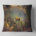 thumbnail image 2 of Designart Two Spring Flowers - Floral Throw Pillow - 18x18, 2 of 5
